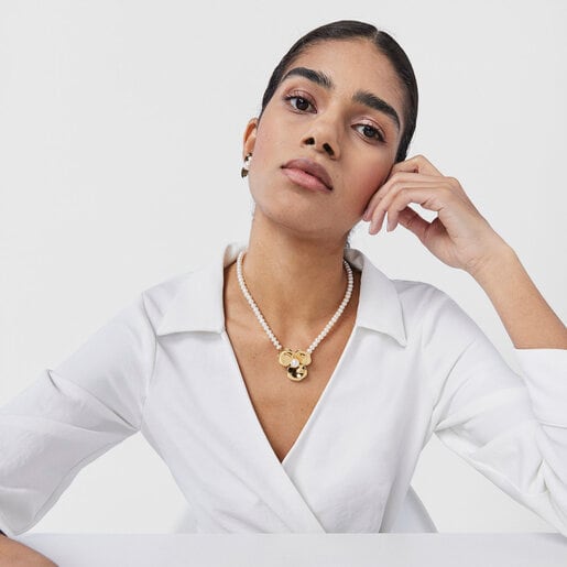 Жемчужное колье Fragile Nature с вермелем