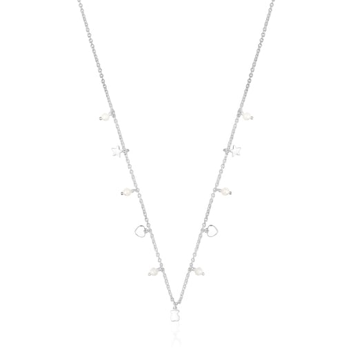 Silver and Pearls Cool Joy Necklace | TOUS