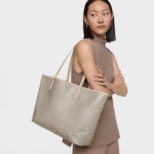 Capazo grande arena reversible TOUS Double Way Manifesto