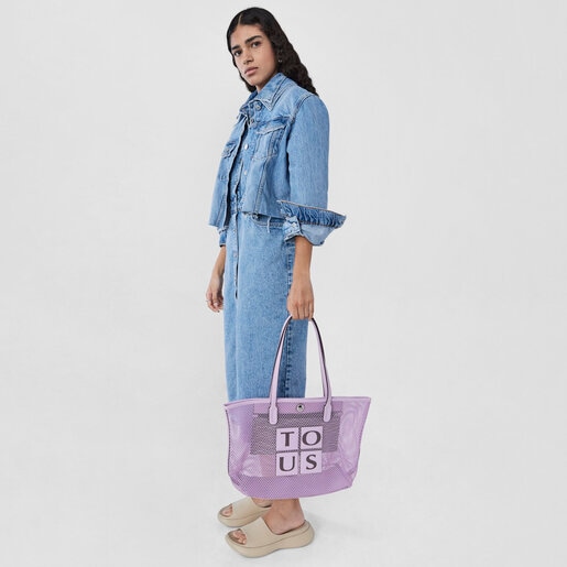 Cabas TOUS Net mauve