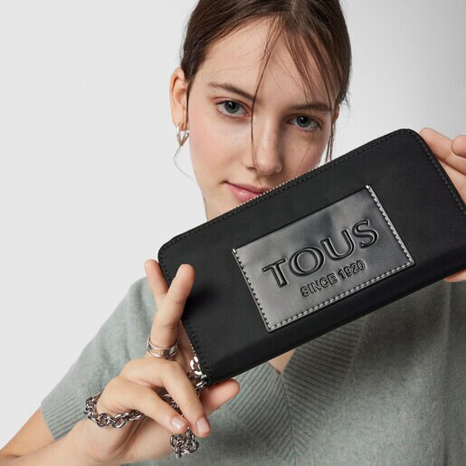 Billetera mediana Empire Soft Chain negro