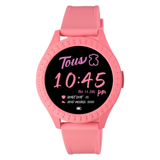 Montre Smarteen Connect avec bracelet en silicone rose