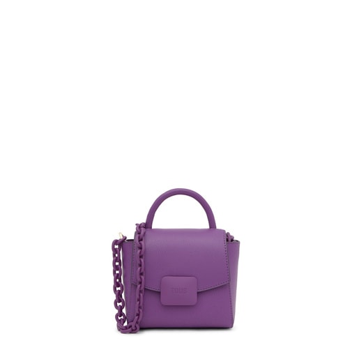 Mini sac à bandoulière violet TOUS Lucia