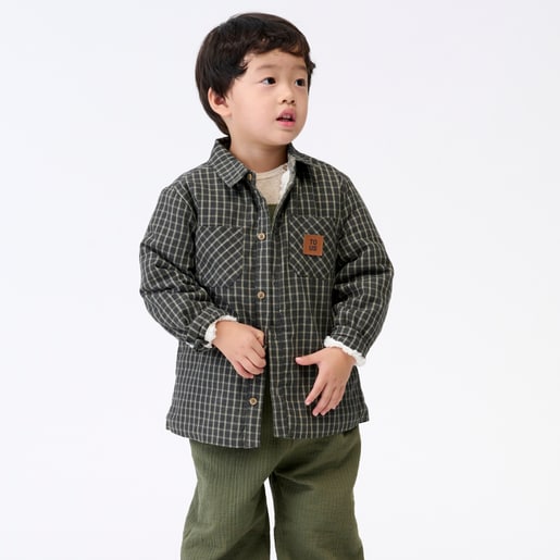 Gingham shirt in Green green