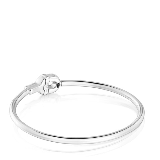 أسورة TOUS MANIFESTO من الفضة المطلية بحلية باللون الأزرق