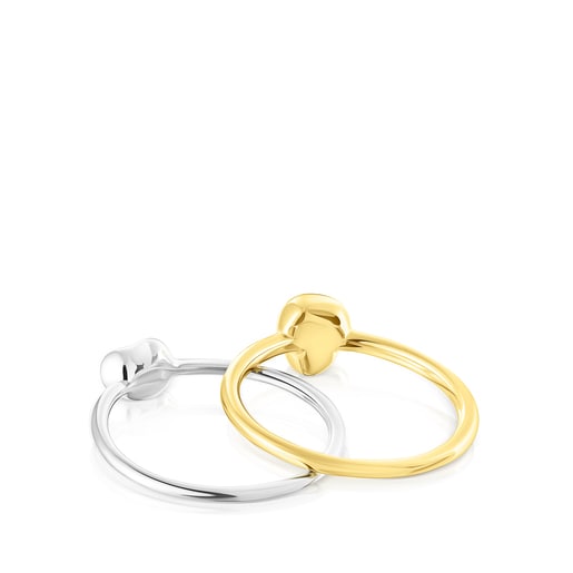 Anillos plata y baño de oro 18 kt sobre plata TOUS Joy Bits