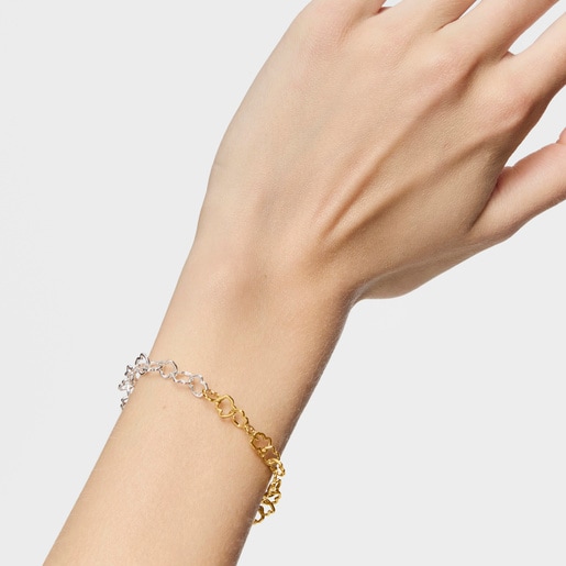 Two-tone TOUS Carrusel bear-motif Bracelet