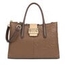 Large brown and beige Leather TOUS Icon City bag