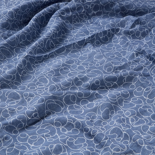 Baby muslin in Muse navy blue