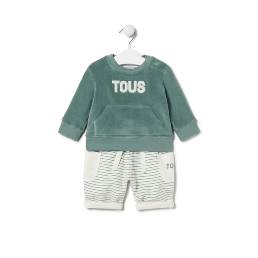 Baby outfit in Classic green