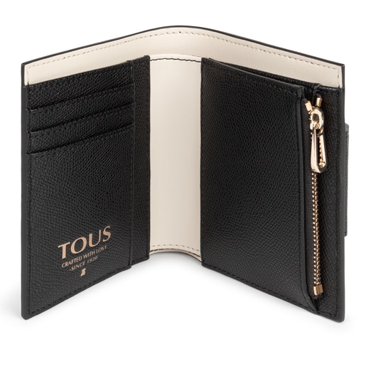 Small black and beige TOUS Funny Pocket wallet