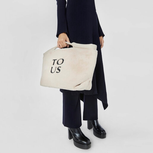 Capazo grande beige TOUS Balloon Wild