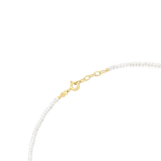 Silver vermeil Mama Necklace with cultured pearls TOUS Mama