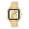 Reloj smartwatch con brazalete de acero dorado B-Connect