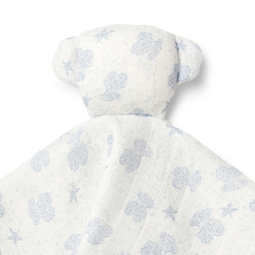 Baby comforter in Illusion blue