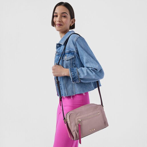 Bandolera mediana Shelby rosa