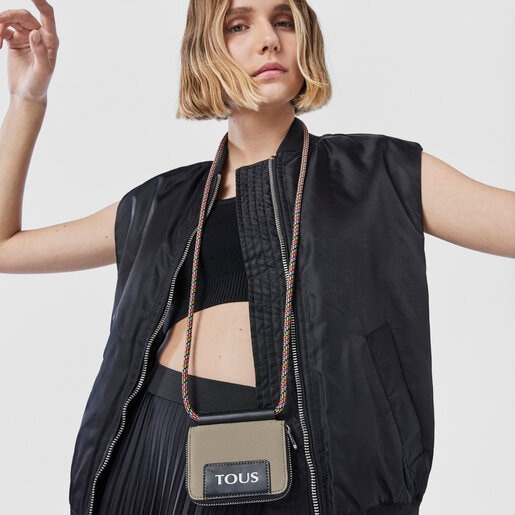 Monedero mediano caqui TOUS Empire Cotton