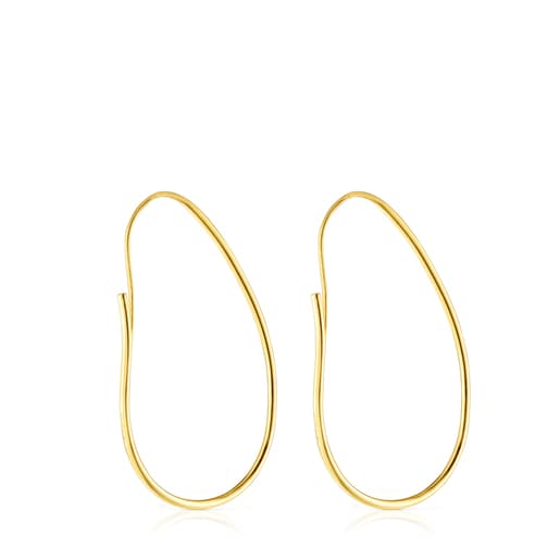 Silver vermeil TOUS Hav Hoop earrings