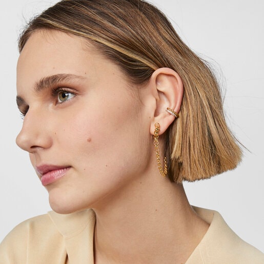 TOUS Calin Hoop earrings with rings | TOUS