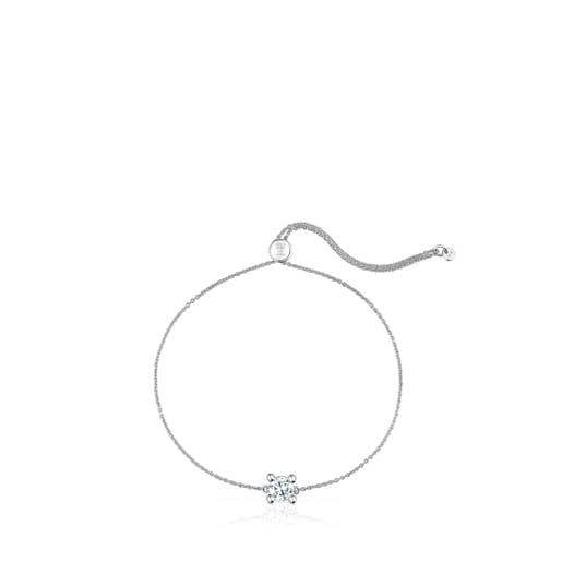 Pulsera cadena de platino con diamante creado en laboratorio 0,50 ct Shine LGD