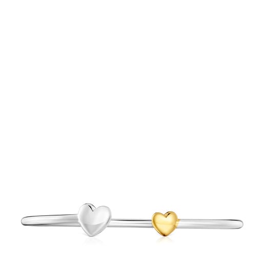 Two-tone heart Bangle My Other Half