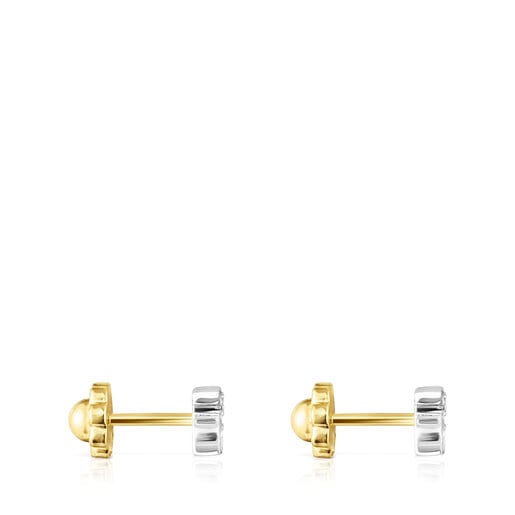 White gold TOUS Puppies earrings with diamonds bear motif | TOUS