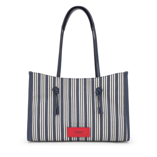 Shopper grande de jacquard azul TOUS Summer Holidays