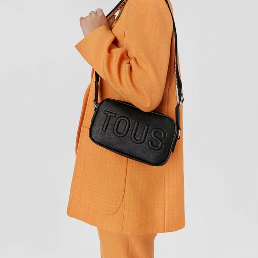 Black TOUS La Rue Crossbody reporter bag