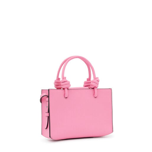 حقيبة صغيرة أفقية La Rue New من TOUS باللون الوردي