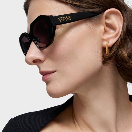 Black Sunglasses TOUS Geometric Logo