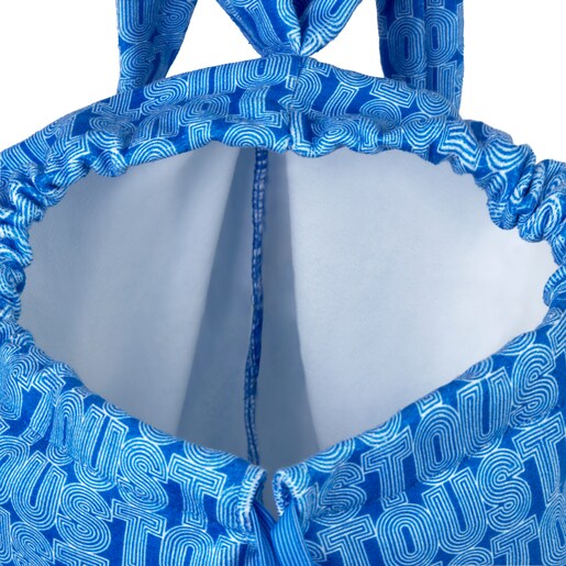 Beach bag in Line blue