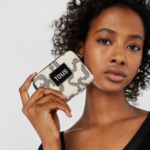 Monedero beige Kaos Pix