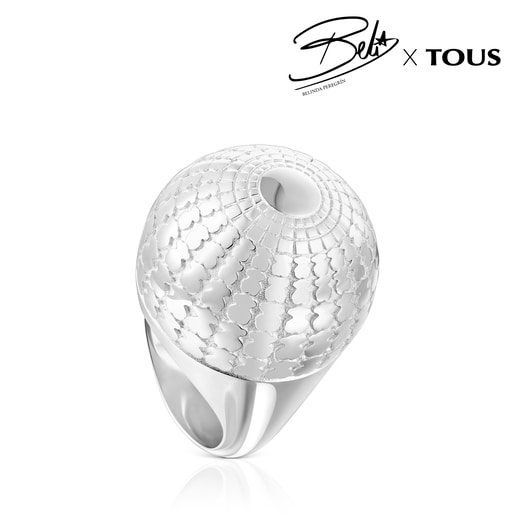 Anillo de plata Belinda X TOUS