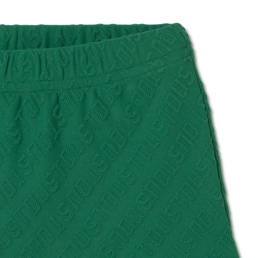 Boys swimming trunks in Logo green