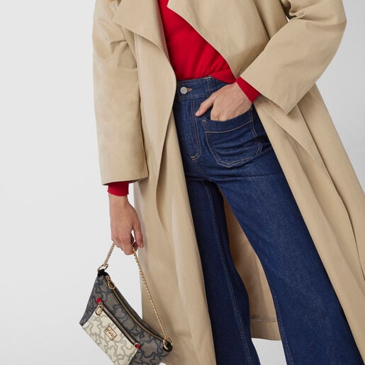 Разноцветная и красная сумка-кроссбоди «baguette» Kaos Icon