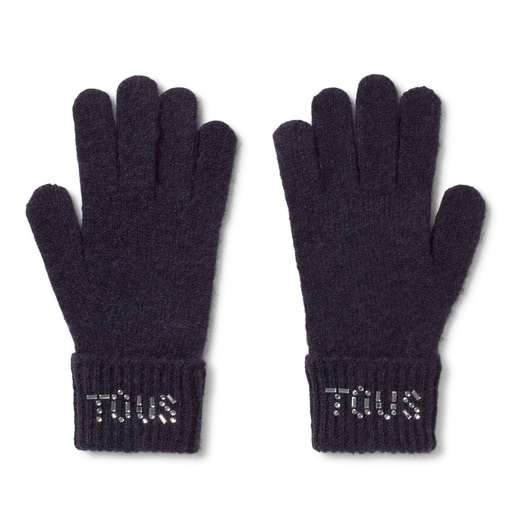 Guantes azul marino TOUS Crystal