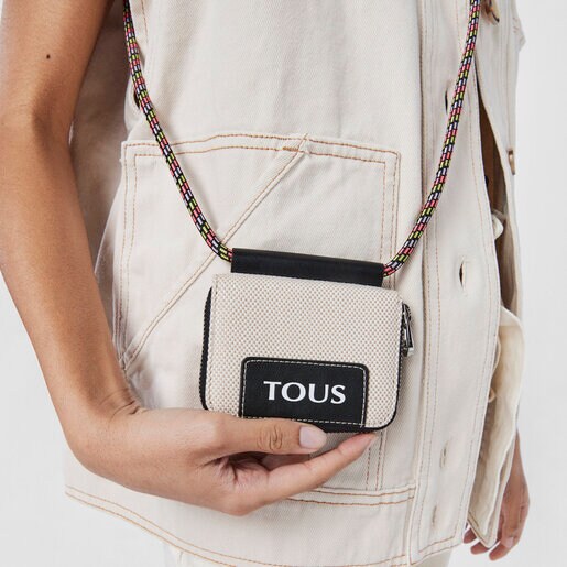 ベージュのミディアムコインパース TOUS Empire Cotton