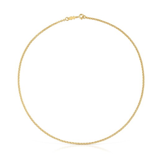 Choker with 18kt gold plating over silver and rings measuring 45 cm TOUS Chain