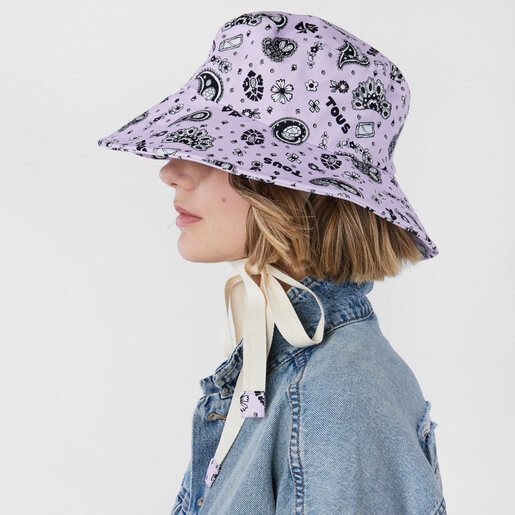 モーブカラーのハット TOUS Gems Band