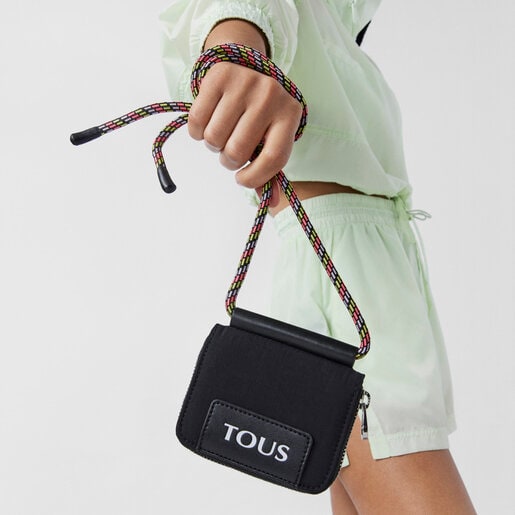 ブラックのミディアムコインパース TOUS Empire Cotton