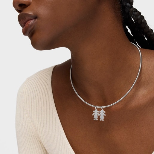 Silver Sweet Dolls girls Pendant