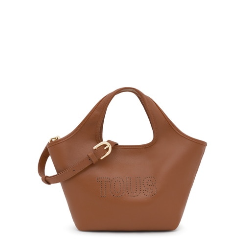 Medium camel-colored leather Tote bag TOUS Lirio