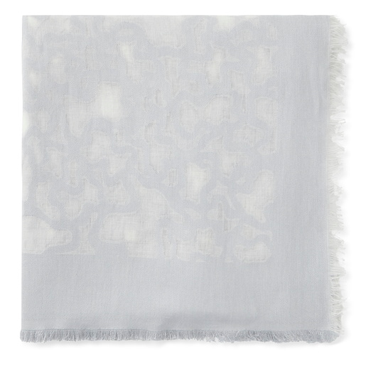 Foulard azul grisáceo Kaos Devore