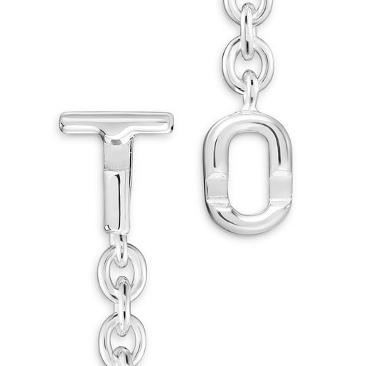 سوار سلسلة بيضاوية من الفضة TOUS MANIFESTO