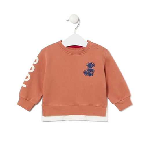 Sweatshirt in Casual orange