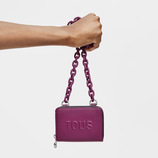 Burgundy TOUS La Rue New Hanging change purse
