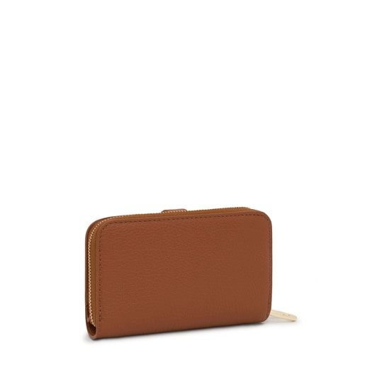 Camel-colored leather Wallet TOUS Buckles