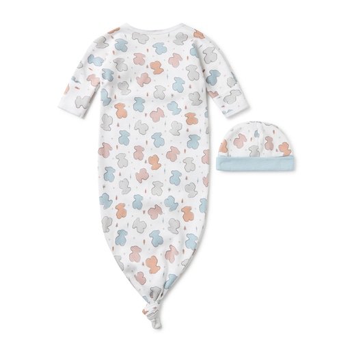 Set with hat and sleep sack in Colors blue