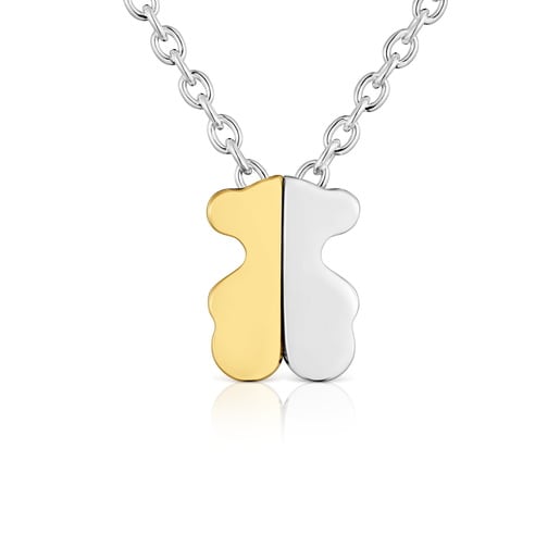 Collar bicolor y motivo oso 8 mm TOUS 1950