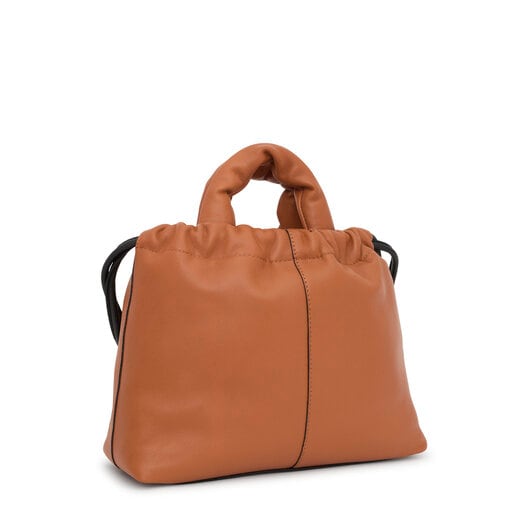 Sac moyen en cuir couleur cuir TOUS Cloud
